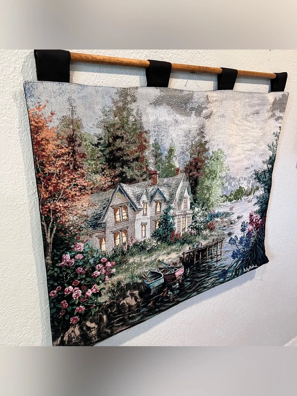 Nicky Boehme Bay’s Landing Woven Tapestry Wall Hanging 26x36